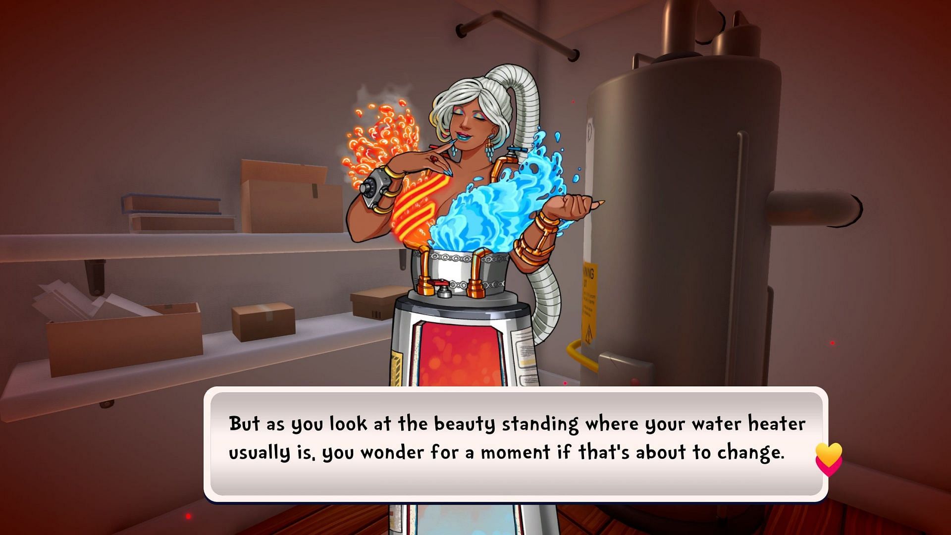 The character designs in Date Everything are innovative and striking (Image via Team17)